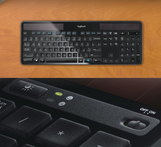 Logitech K750 Wireless Solar Powered Keyboard | Blue Tooth Mouse Tech