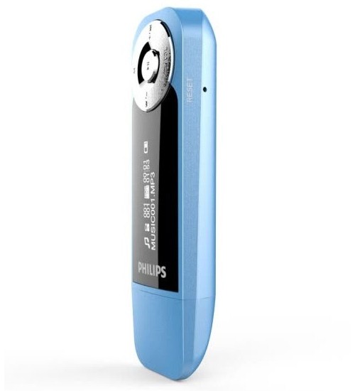 Philips Bluetooth Headset Digital MP3 Player SA1208 8GB Blue Tooth