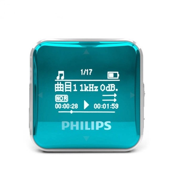 Philips Bluetooth Headset Digital MP3 Player SA2208 8GB Blue Tooth