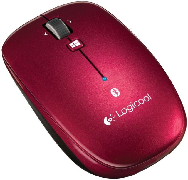 Logitech Bluetooth Mouse M557 for PC Red Blue Tooth Mouse Tech